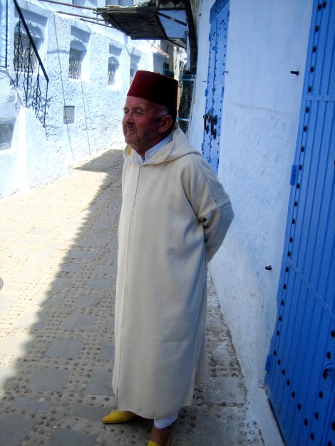Man in Chefchaouen, Morocco